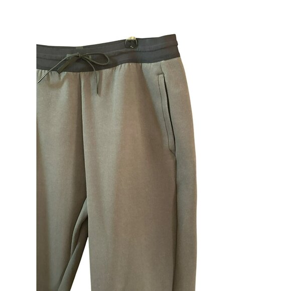 Brady Men's Grey Green Jogger Pants Size Large Athleisure Quiet Luxury - Picture 2 of 7